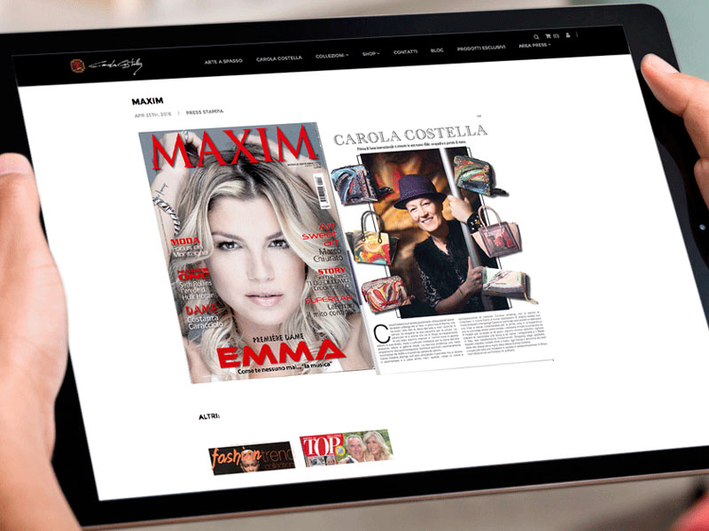 Carola Costella Brand - E-commerce